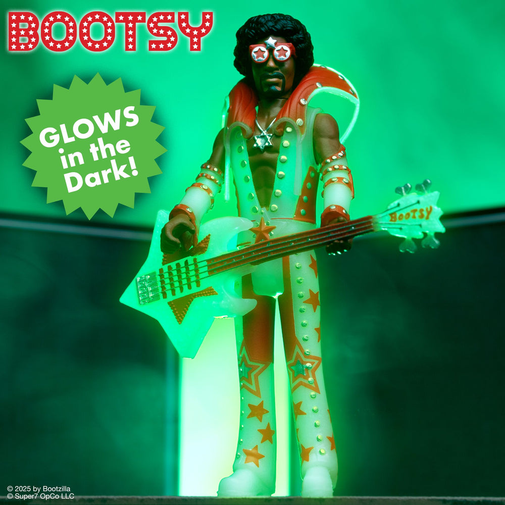 Bootsy Collins Collectibles 2025 Super7 Reaction Figure Set of 3