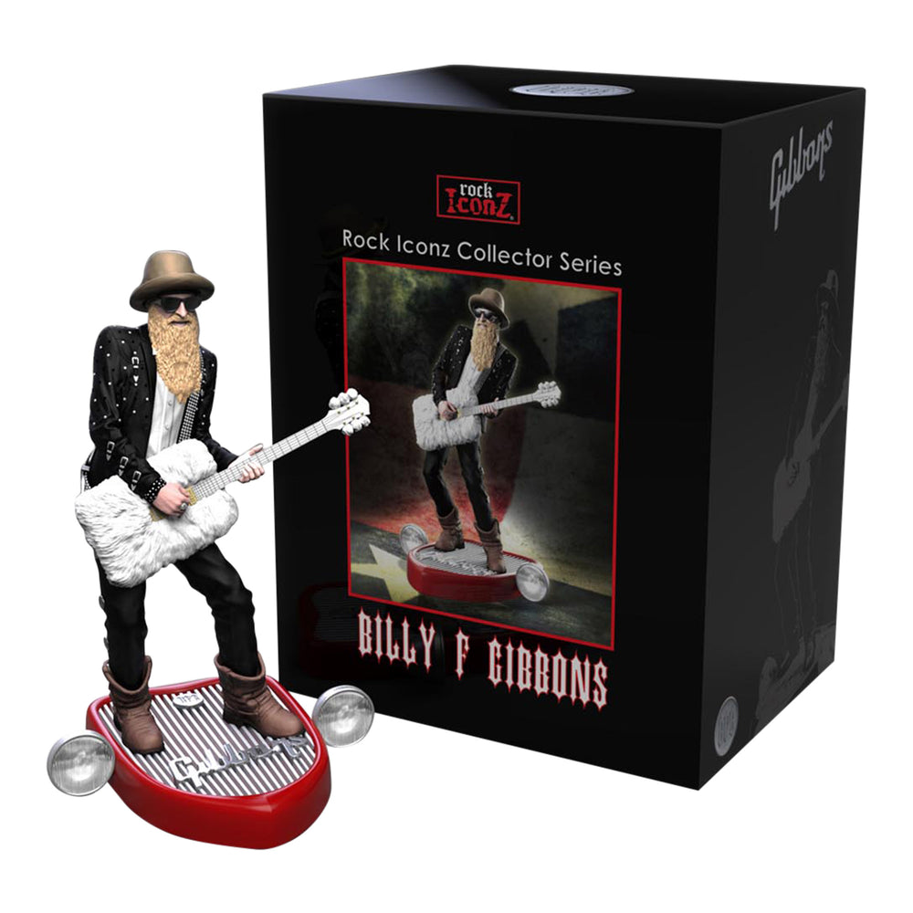 SOLD OUT! ZZ Top Collectible 2018 KnuckleBonz Rock Iconz Billy Gibbons Statue Figure