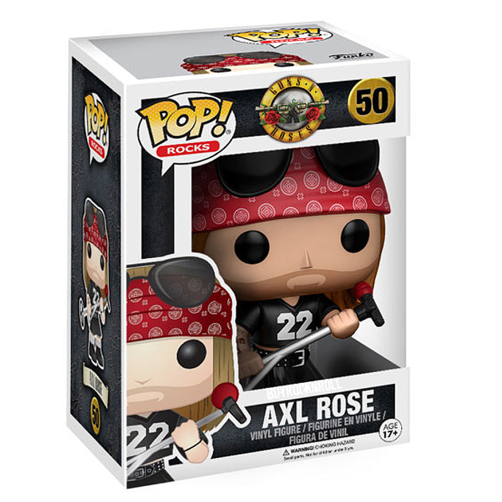 Guns N Roses Handpicked 2016 Funko Pop Axl Slash Duff Figure Set in Protector Displays