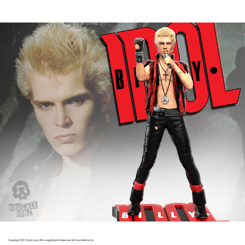 SOLD OUT! Billy Idol Collectible 2018 KnuckleBonz Rock Iconz Statue  Limited Edition 1982 Worldwide