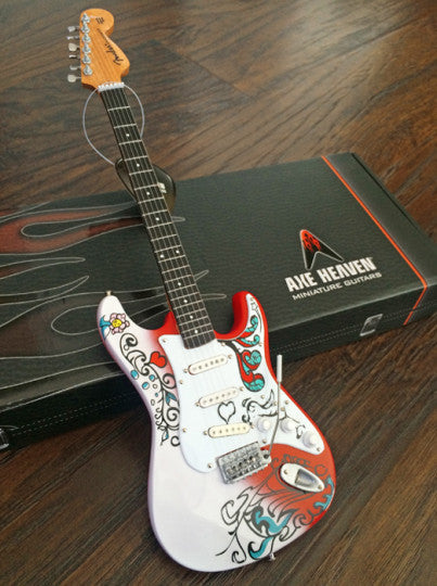 Jimi Hendrix Collectible Axe Heaven Mini Fender™ Strat™ Monterey Mini Guitar Model