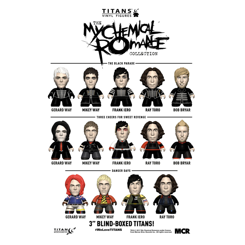 MCR Collection 2017 TITANS The My Chemical Romance 18 Figure Display Case Set