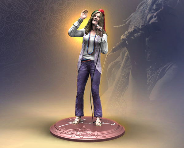 Janis Joplin Collectible 2018 KnuckleBonz Rock Iconz First Lady of Rock Statue #37/3000