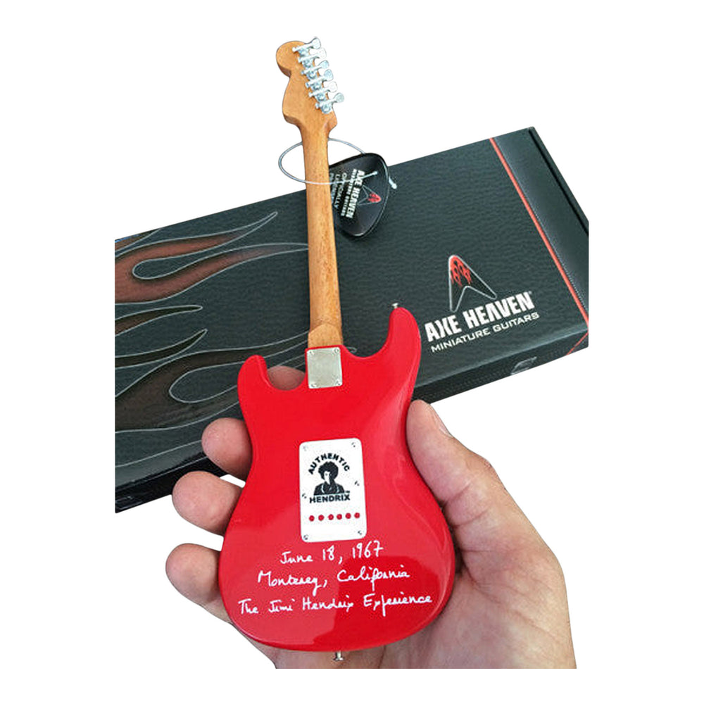 Jimi Hendrix Collectible Axe Heaven Mini Fender™ Strat™ Monterey Mini Guitar Model