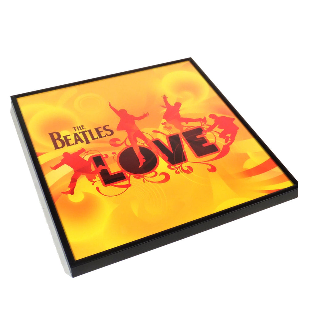 Beatles LOVE Cirque du Soleil Record LP Album Art Flat Promo Poster - Framed