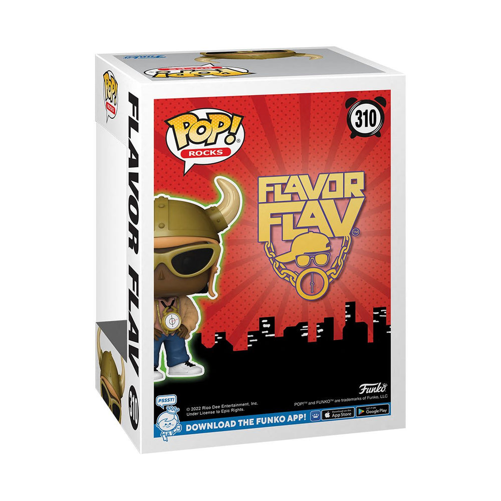 Public Enemy Collectible 2023 Funko Flavor Flav Pop Rocks Figure #310 in Protector
