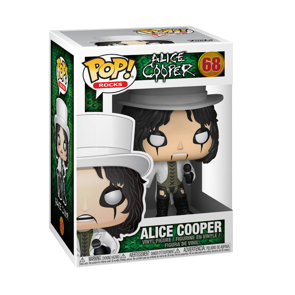 Alice Cooper Handpicked 2018 Funko Pop! Rocks White Top Hat Vinyl Figure