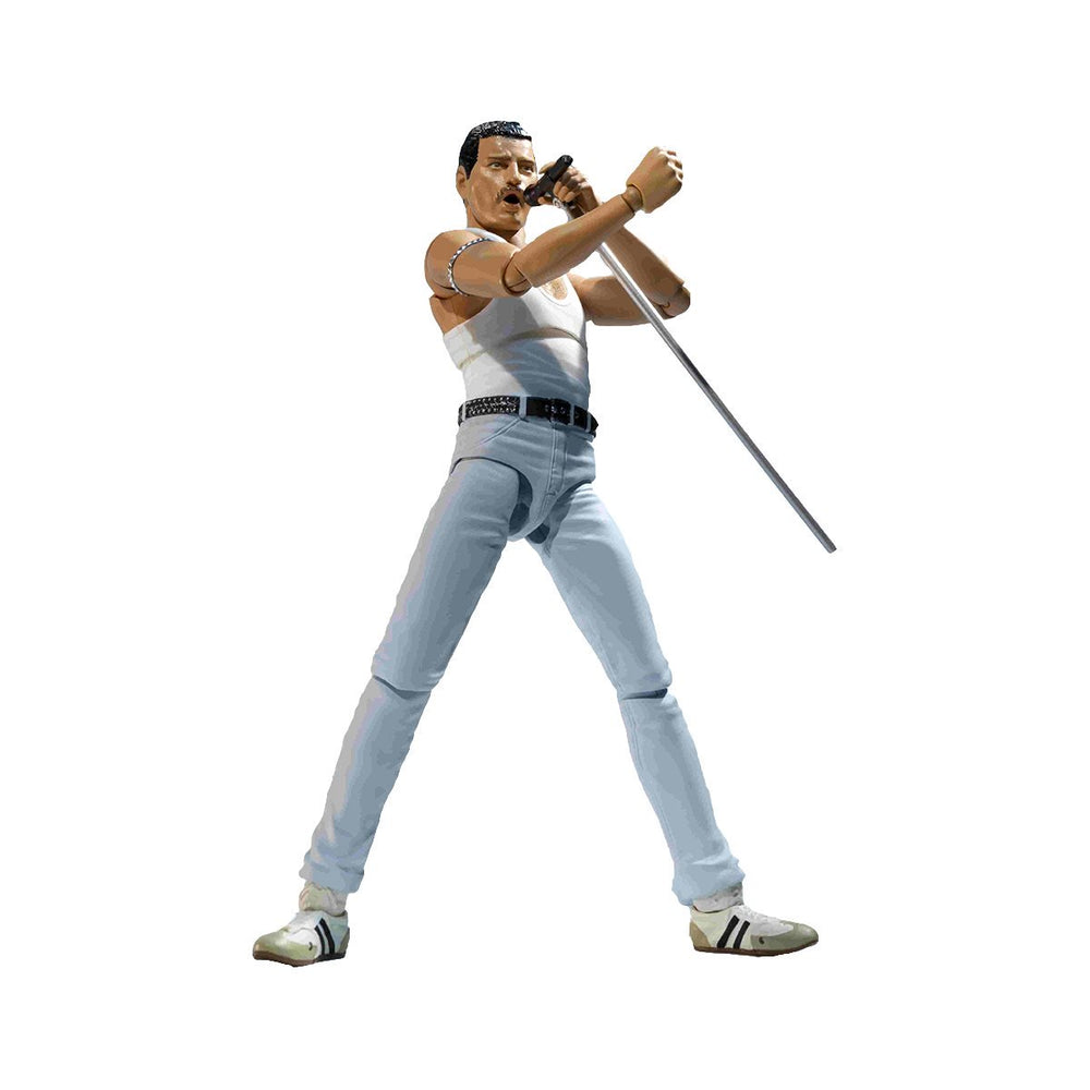 Queen Collectible 2020 Tamashii Nations BanDai Freddie Mercury Live Aid SH Figuarts 5" Figure