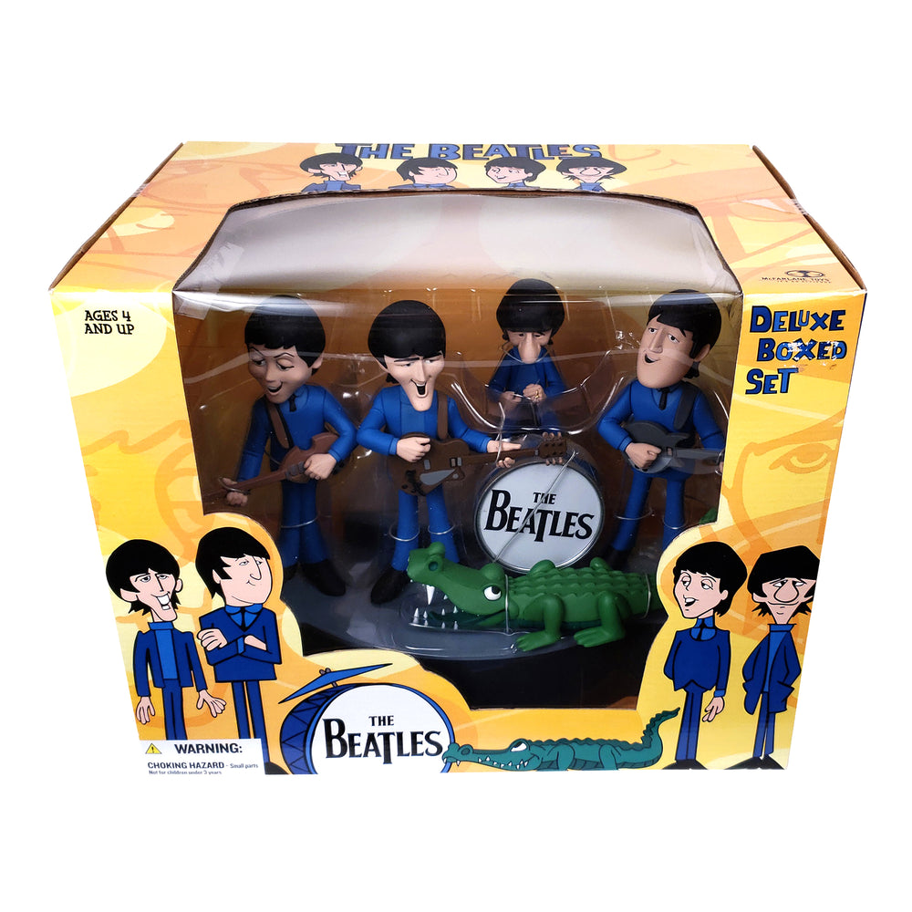 The Beatles Collectible 2004 McFarlane Animated Cartoon Figures & Stage Box Set