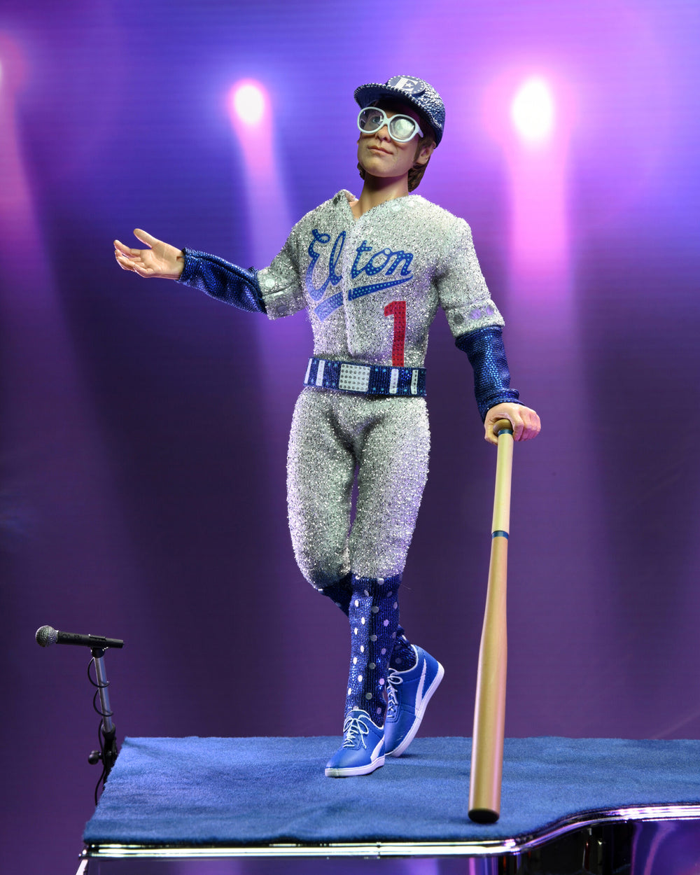 INSTOCK & MORE ON THE WAY -Elton John Collectible 2022 NECA Live in '75 Dodger Stadium 8"  Clothed Action Figure