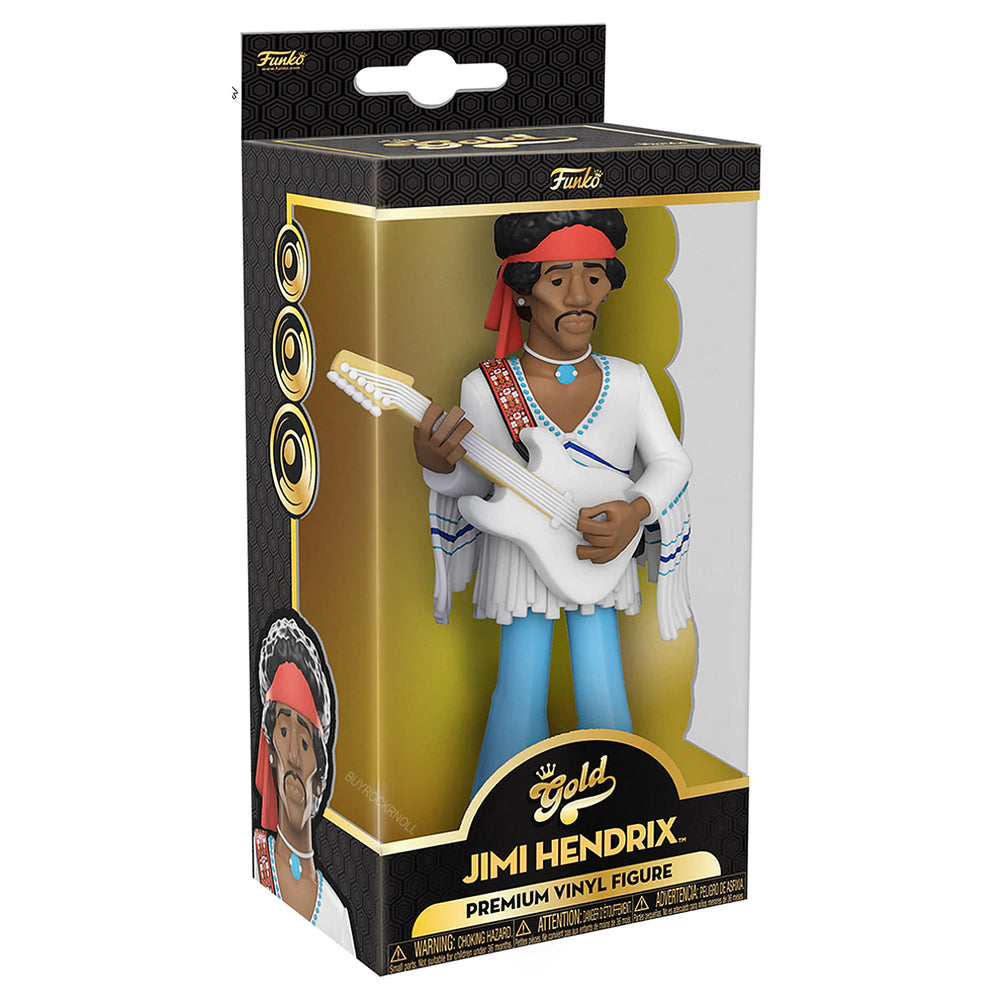 Jimi Hendrix Collectible 2022 Handpicked Funko 5 Inch Premium Gold Vinyl Figure
