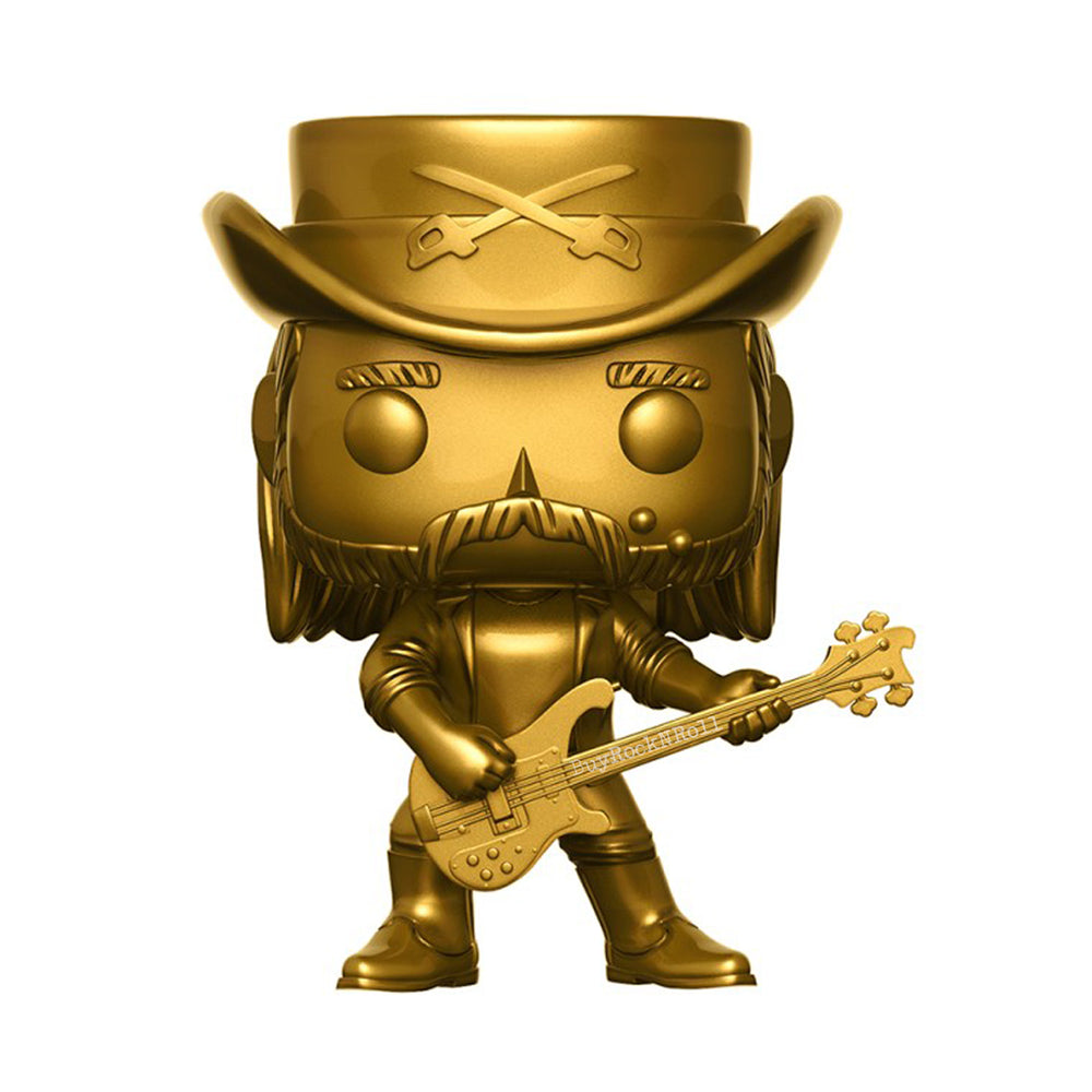 Motorhead 2017 Funko Pop! Rocks Lemmy Kilmister Gold (Golden State) Figure in Protector