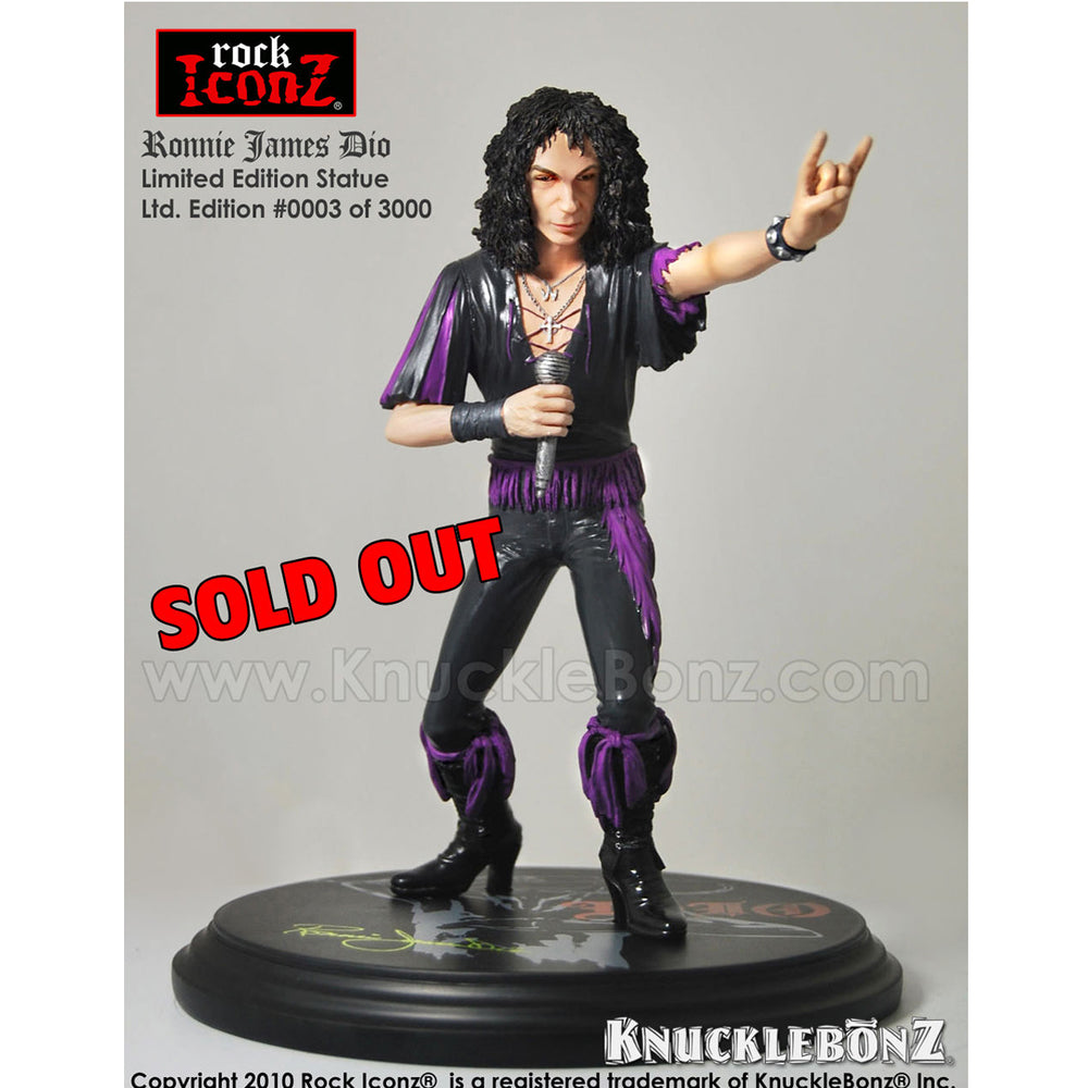 Black Sabbath Collectible: 2010 Knucklebonz Rock Iconz Ronnie James Dio Statue SOLD OUT!
