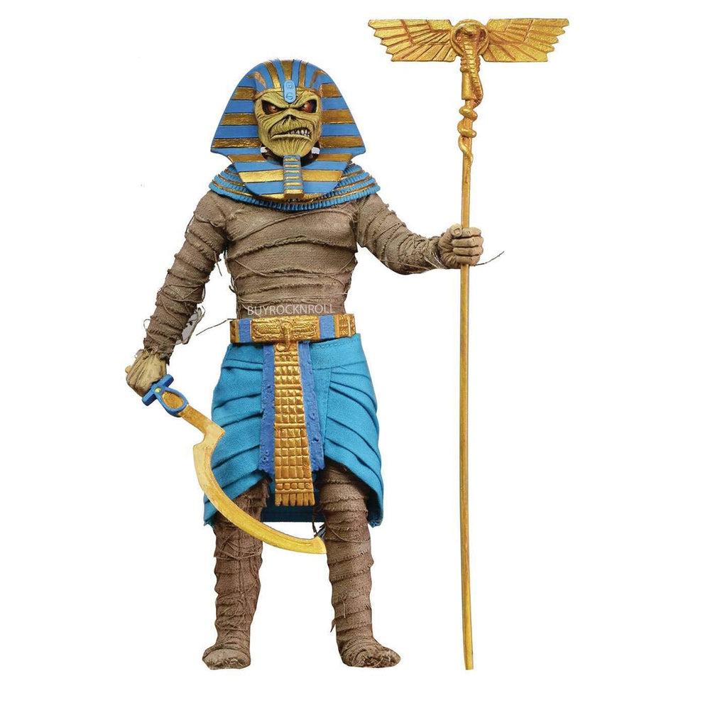 Iron Maiden Collectible 2020 Neca Powerslave Pharaoh Eddie 8-inch Clothed Figure