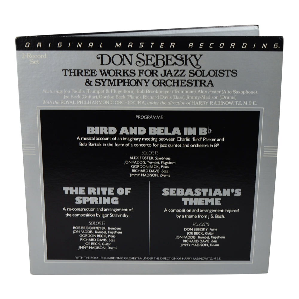 MFSL Collectors: 1979 Mobile Fidelity Don Sebesky: Three Works For Jazz Soloists and Symphony Orchestra LP #200J-3