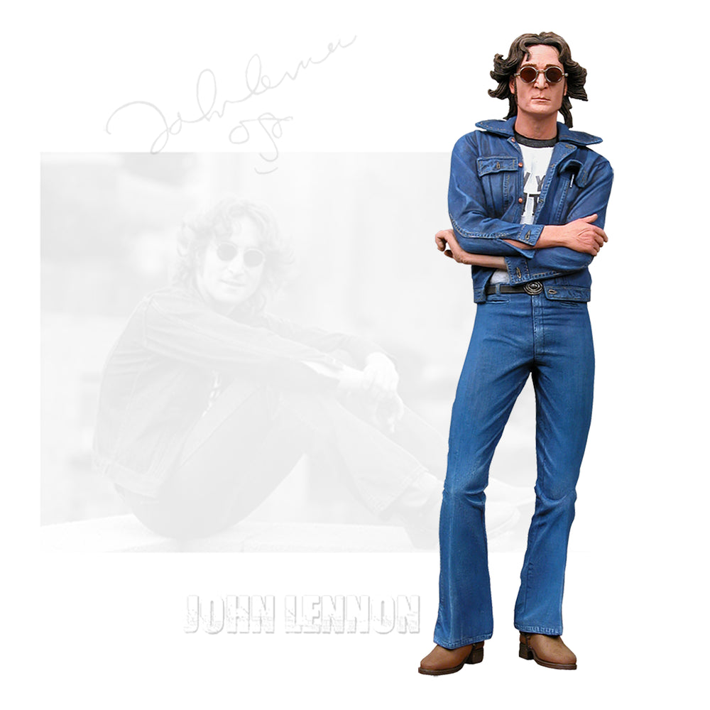 The Beatles Collectible 2006 NECA John Lennon New York City Years 18-inch Talking Figure