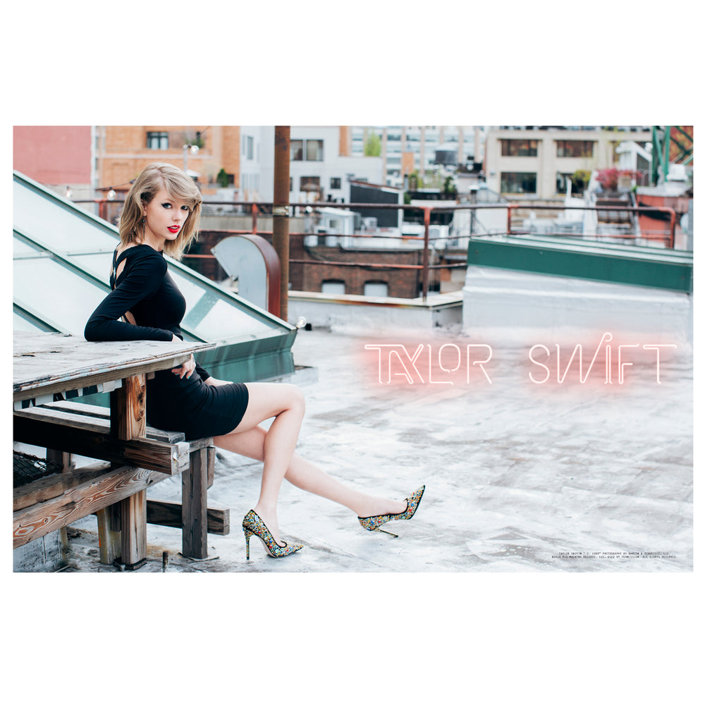 Taylor Swift Store 2013 Merchandise: Rooftop 1989 Tour 17"x26" Poster