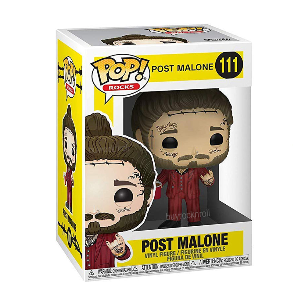 Post Malone Collectible 2019 Handpicked Funko Pop! Rocks Figure #111 in Protector Display